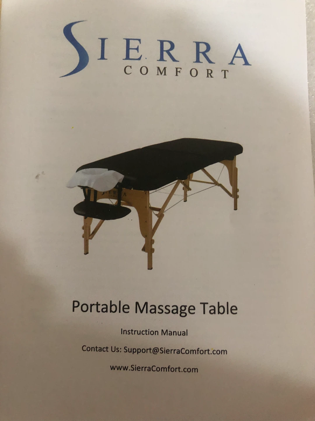 Sierra Comfort Portable Massage Table