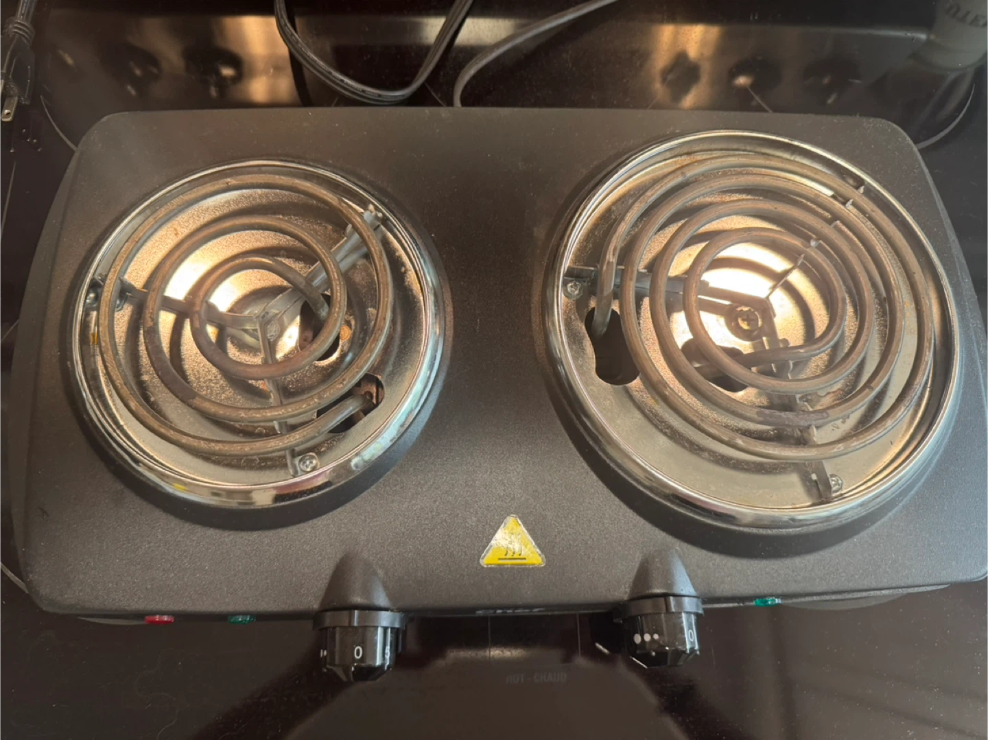 Master Chef Double Burner Portable Electric Stovetop - photo 3