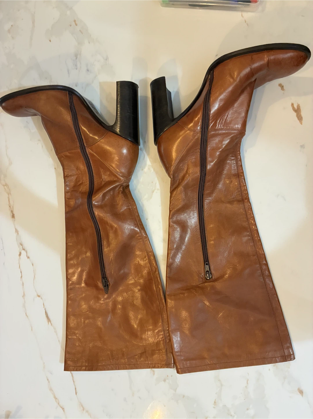 Vivien Lee Brown Leather Knee-High Boots – Made in Italy - photo 2