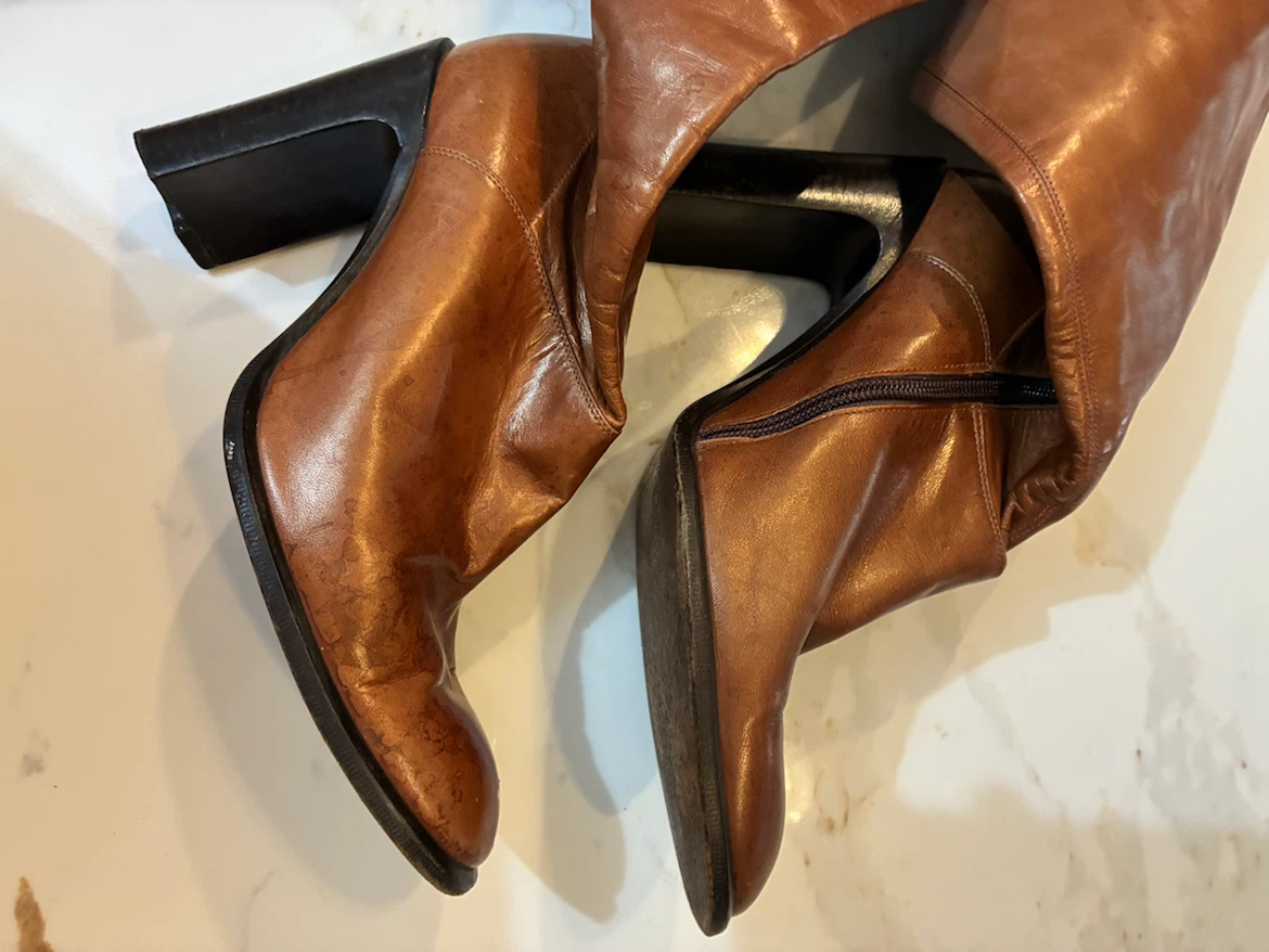 Vivien Lee Brown Leather Knee-High Boots – Made in Italy - photo 3