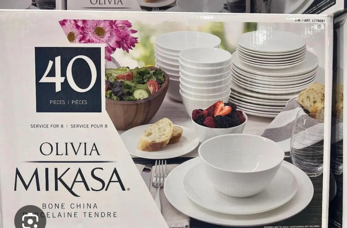 New 40 Piece Mikasa Olivia Elegant Bone China Dinnerware Set - photo 4