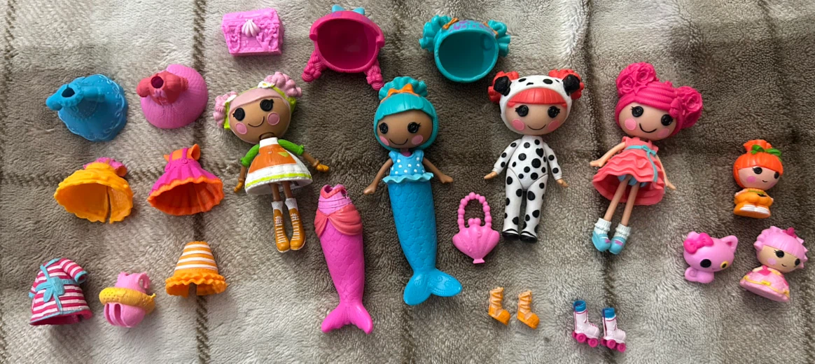 Lalaloopsy Mini Doll Lot with Accessories