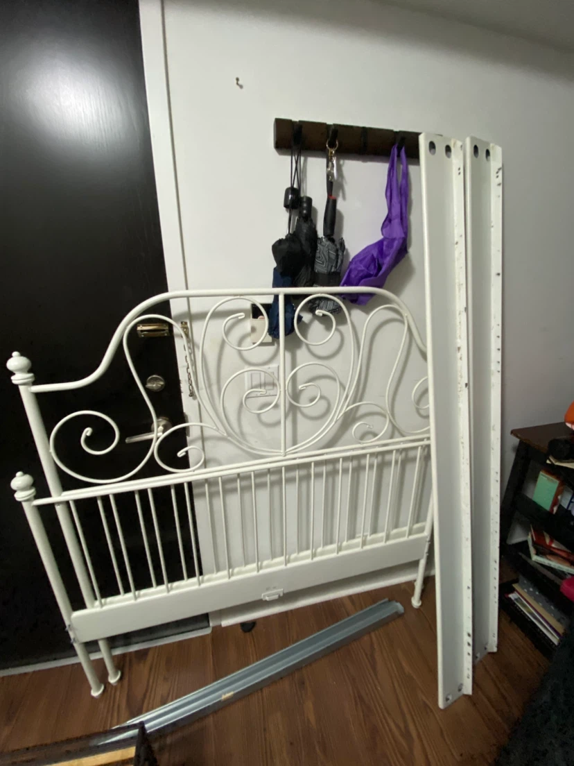 IKEA Leirvik bed in white move out sale