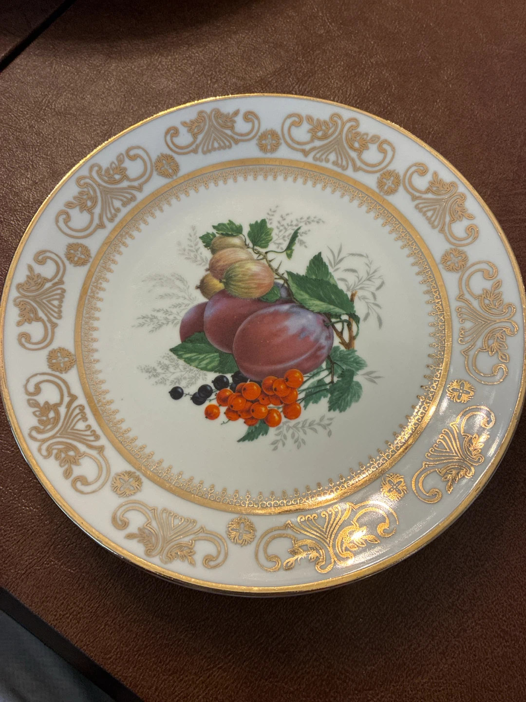 Set of 7 Fruit Dessert China Plates - photo 3