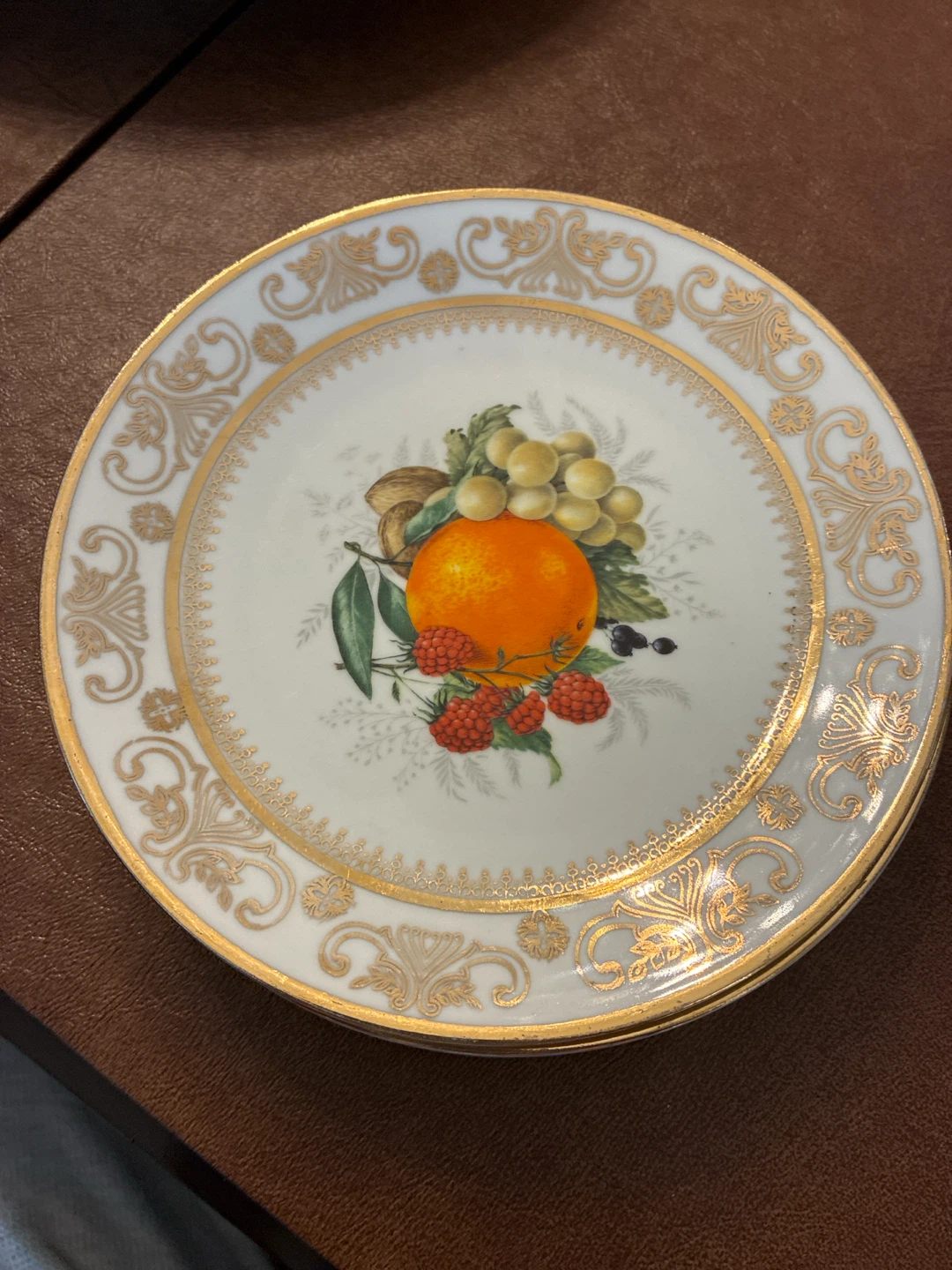 Set of 7 Fruit Dessert China Plates - photo 4