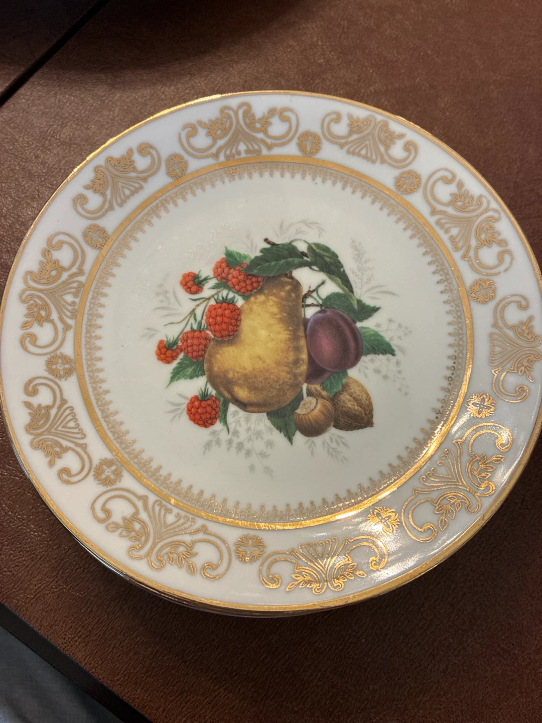 Set of 7 Fruit Dessert China Plates - photo 5