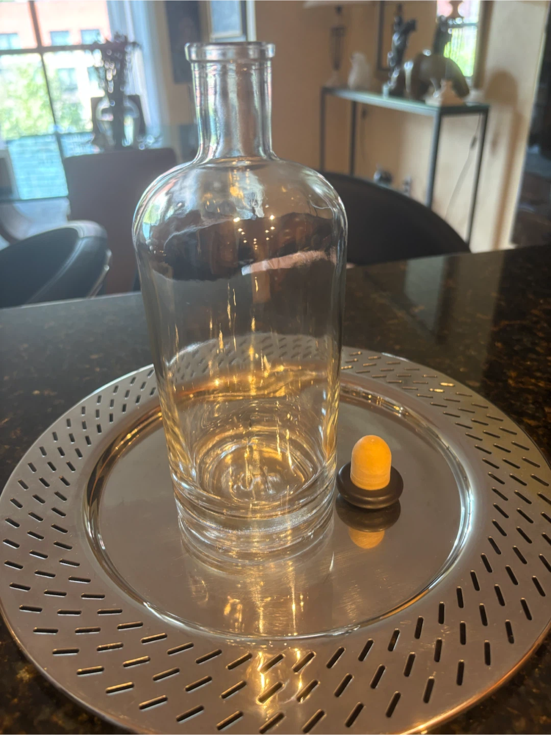 Glass Bottle with brown Stopper 750 ml