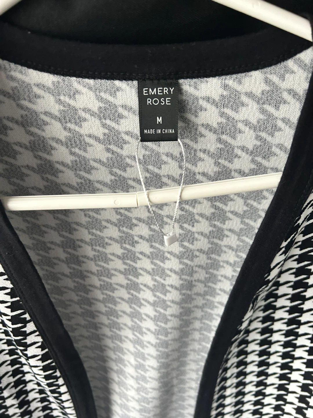 NEW Emery Rose Houndstooth Open Front Cardigan - photo 3