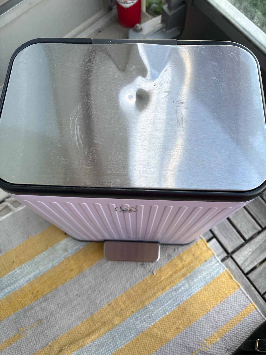 Purple Step Trash Can - photo 2