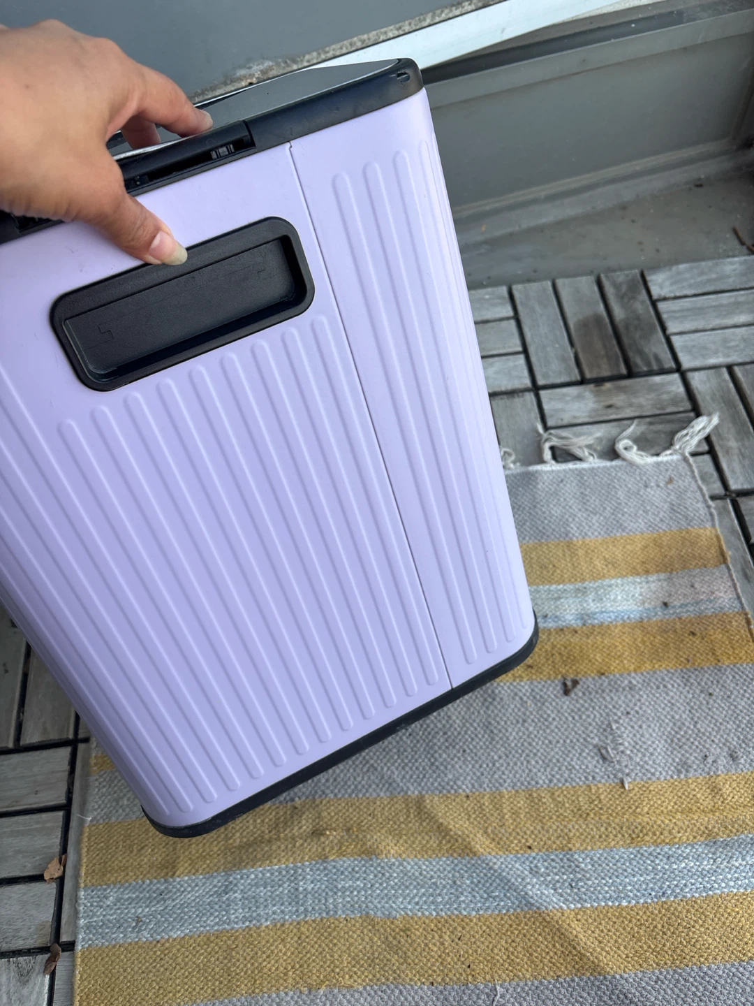 Purple Step Trash Can - photo 4