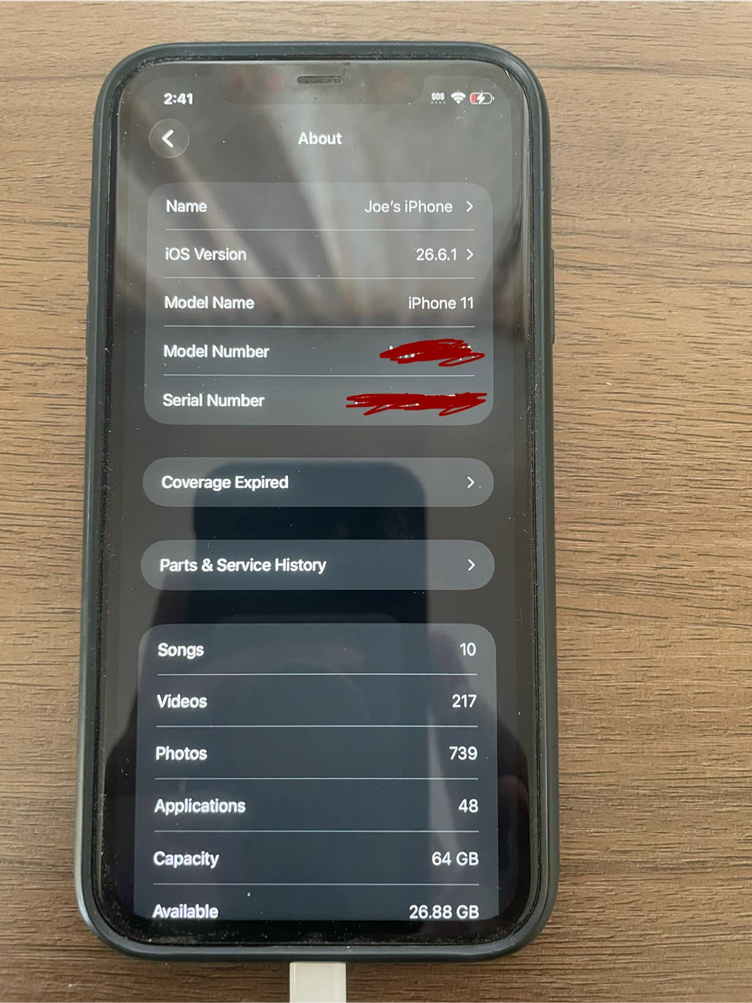 Black Apple iPhone 11 64GB — Optimum Locked — Works