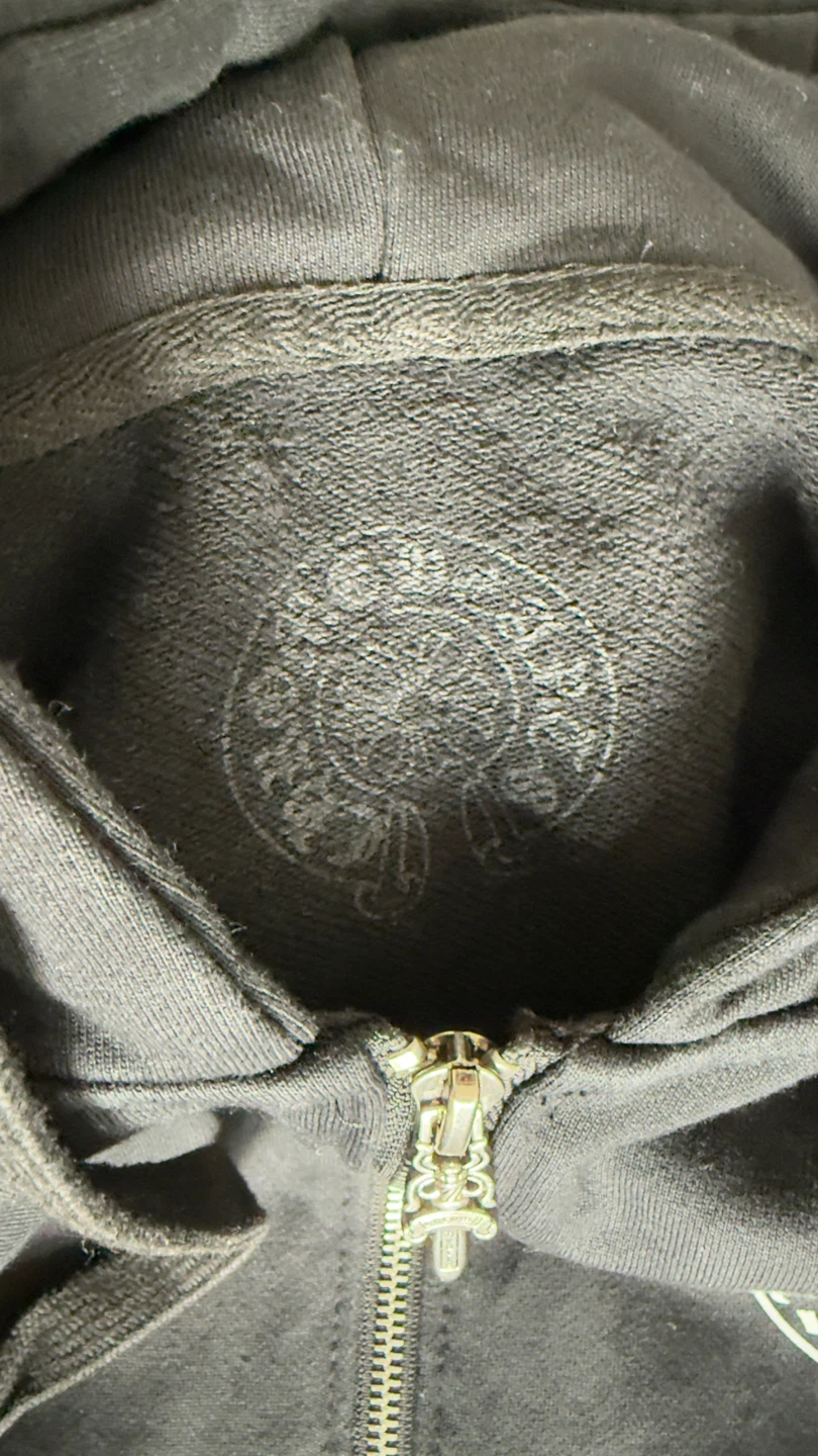 Chrome Hearts Black Zip-Up Hoodie - photo 2