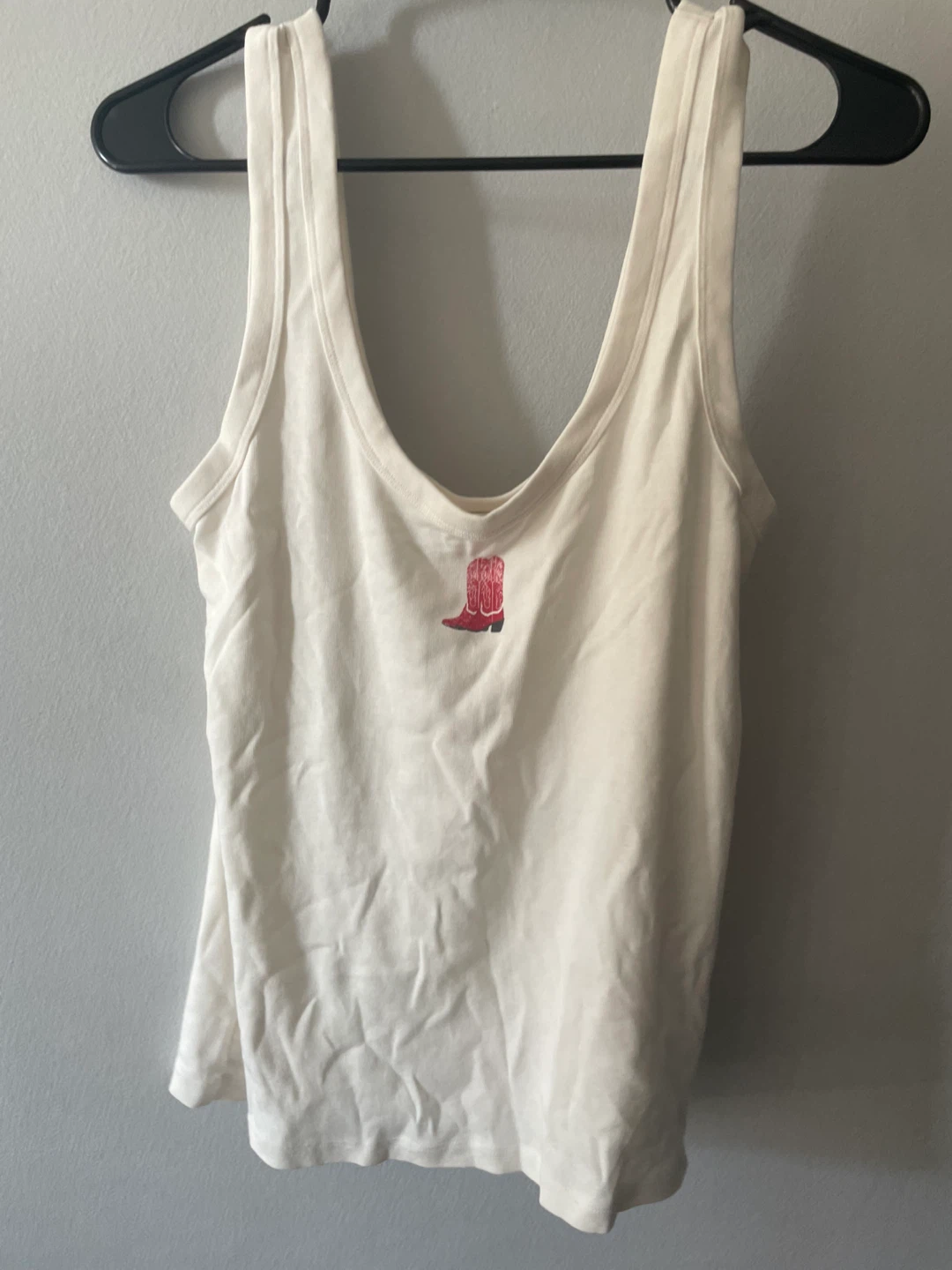 Abercrombie & Fitch Tank Top XL Cowboy Boot Graphic