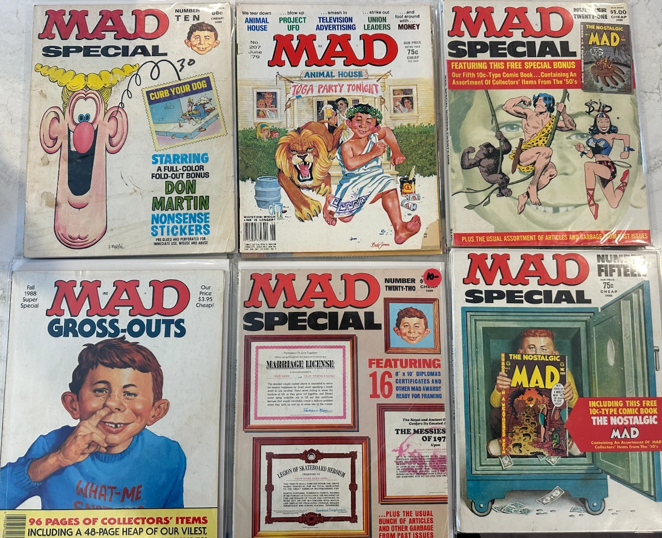 Large Collection of Vintage MAD Magazine Issues
