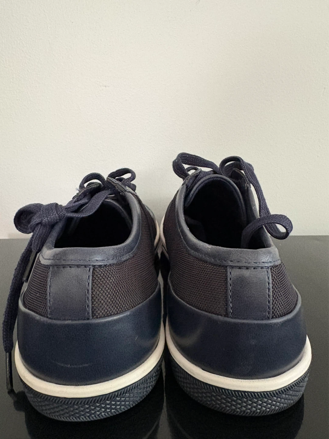 Navy Blue Lace-Up Sneakers - photo 5