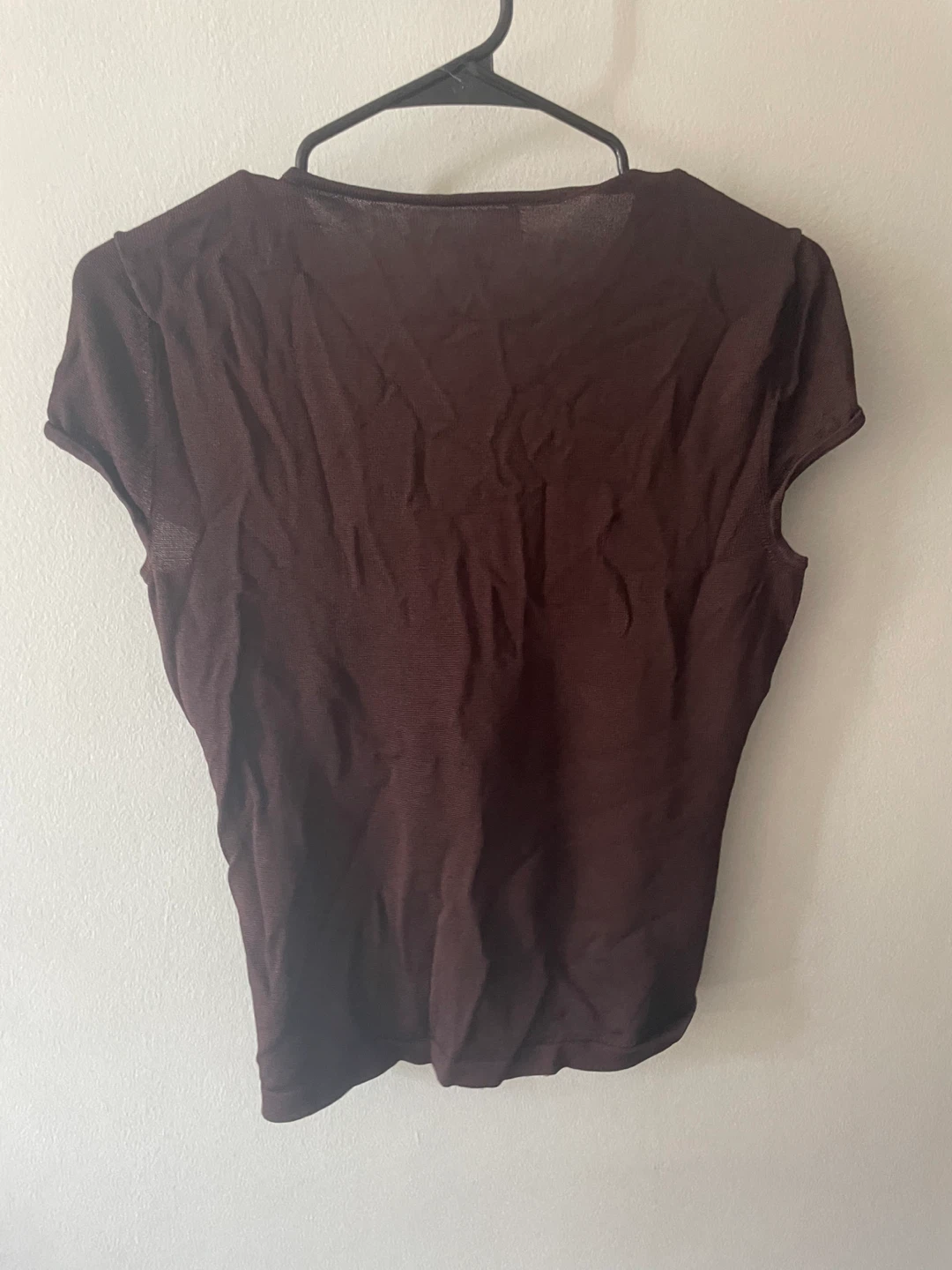 Jones New York Petite Brown Twist-Front Top - photo 2