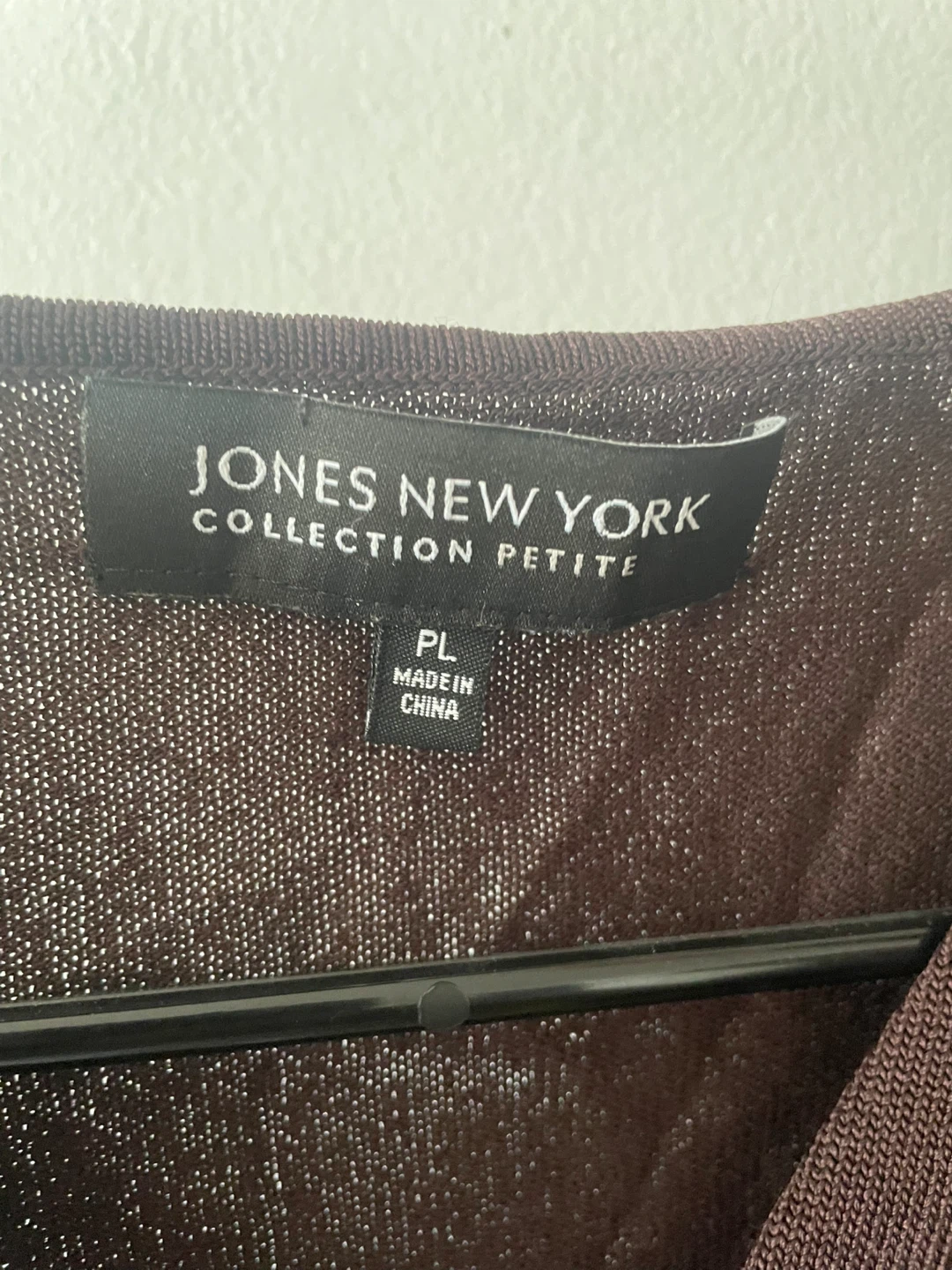 Jones New York Petite Brown Twist-Front Top - photo 3