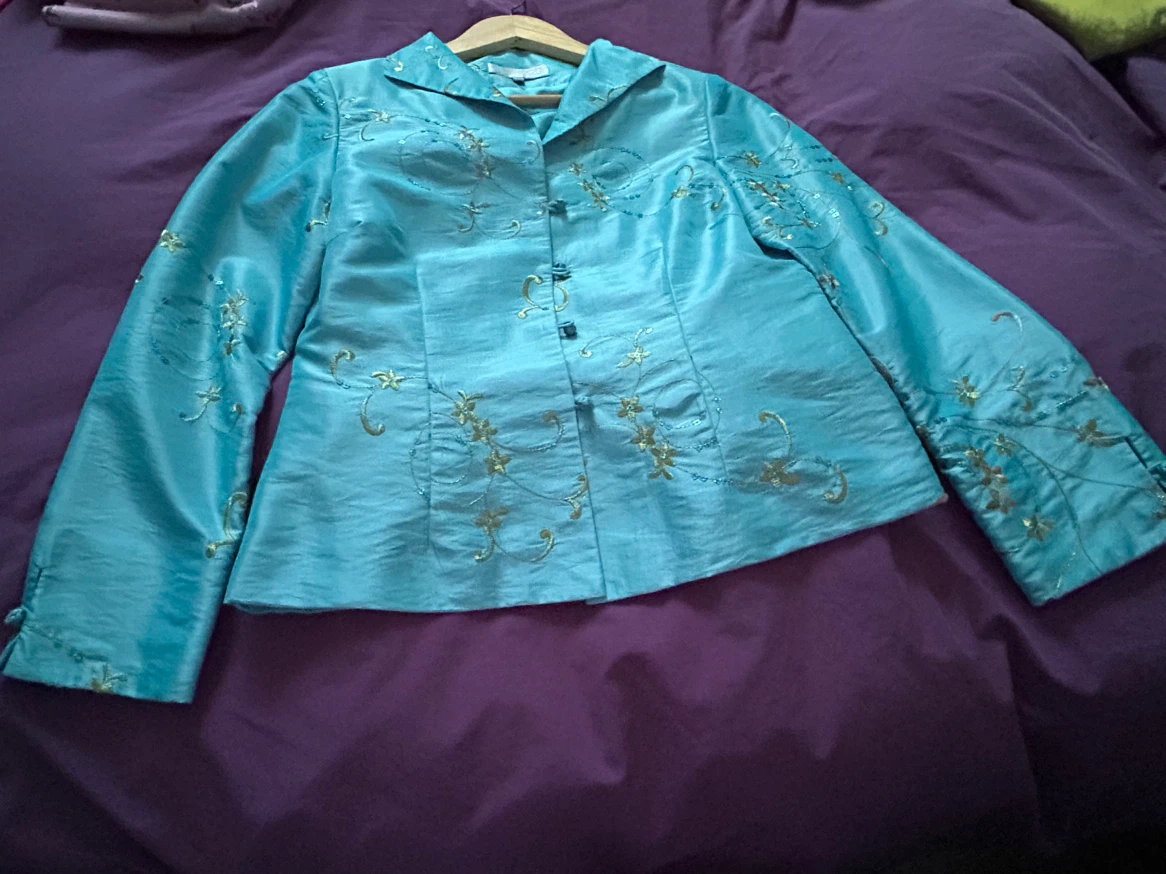Assorted Silk-Style Embroidered Jackets