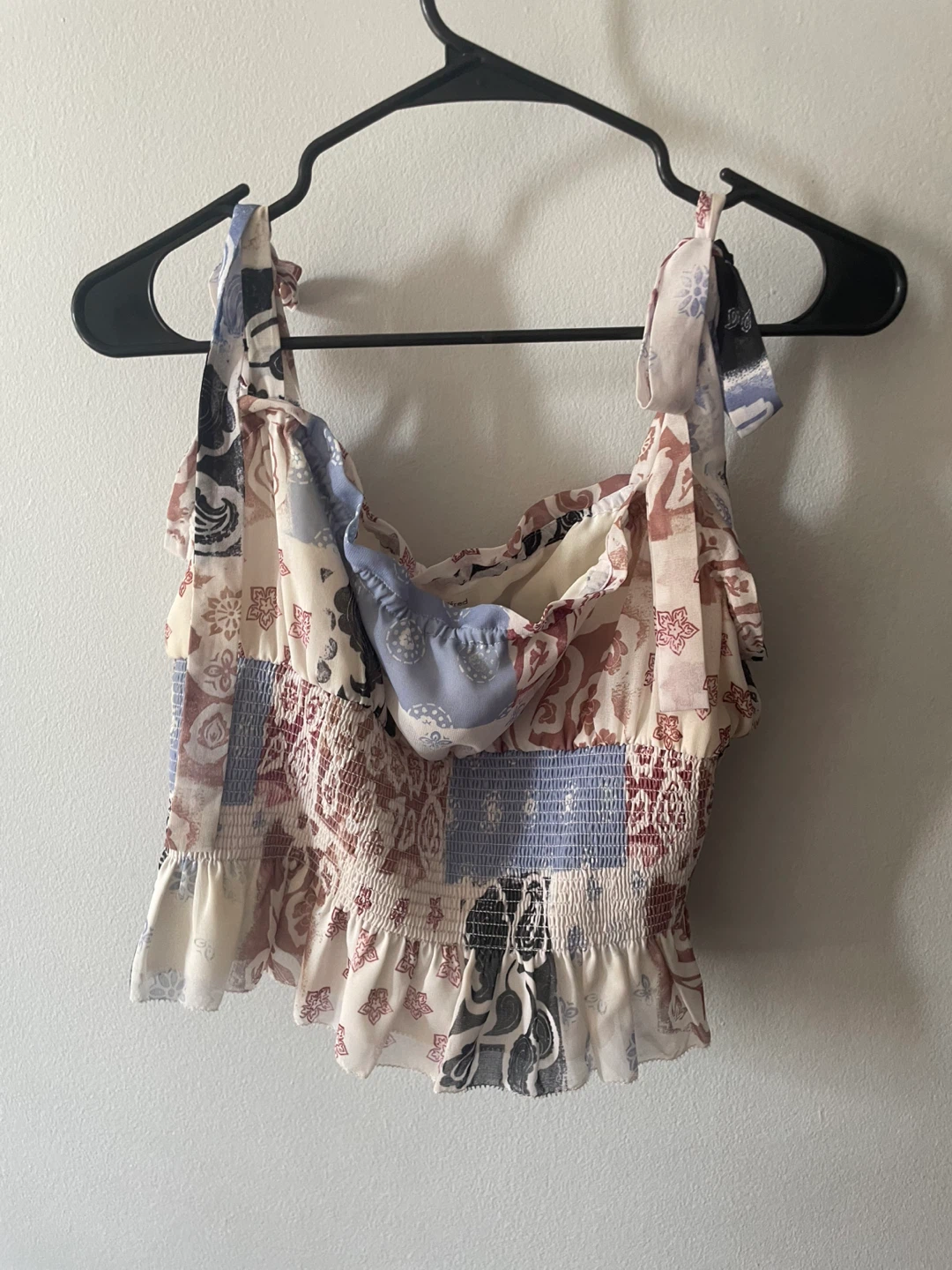 Wilfred Patchwork Smocked Tank Top