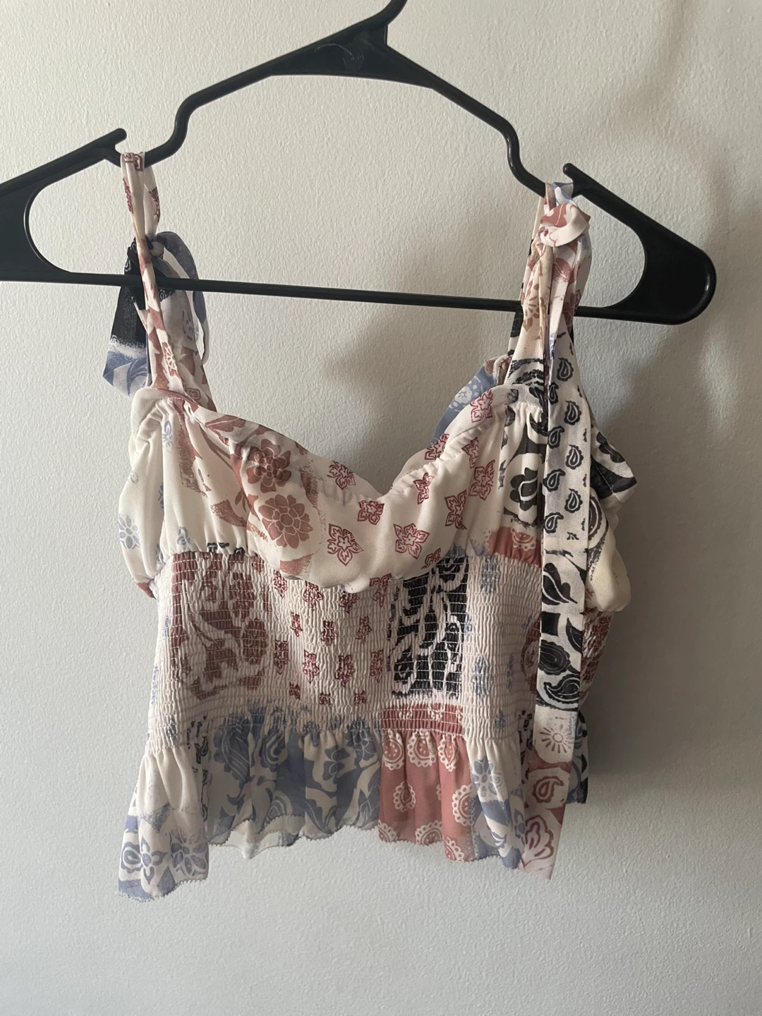 Wilfred Patchwork Smocked Tank Top - photo 2