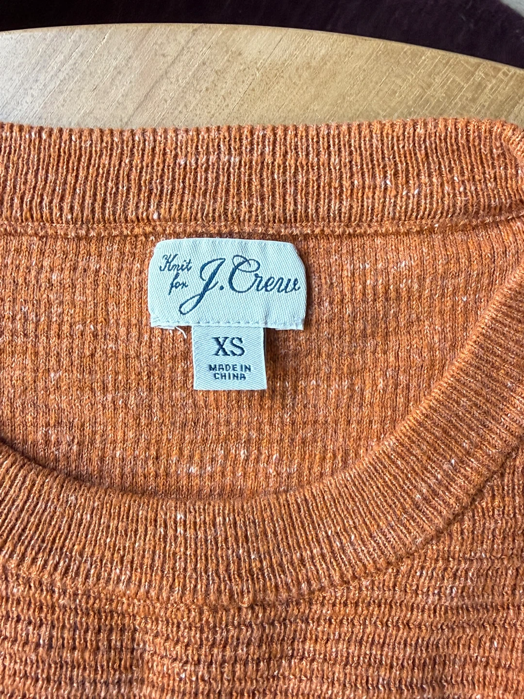 J. Crew Orange Knit Sweater - XS - photo 2