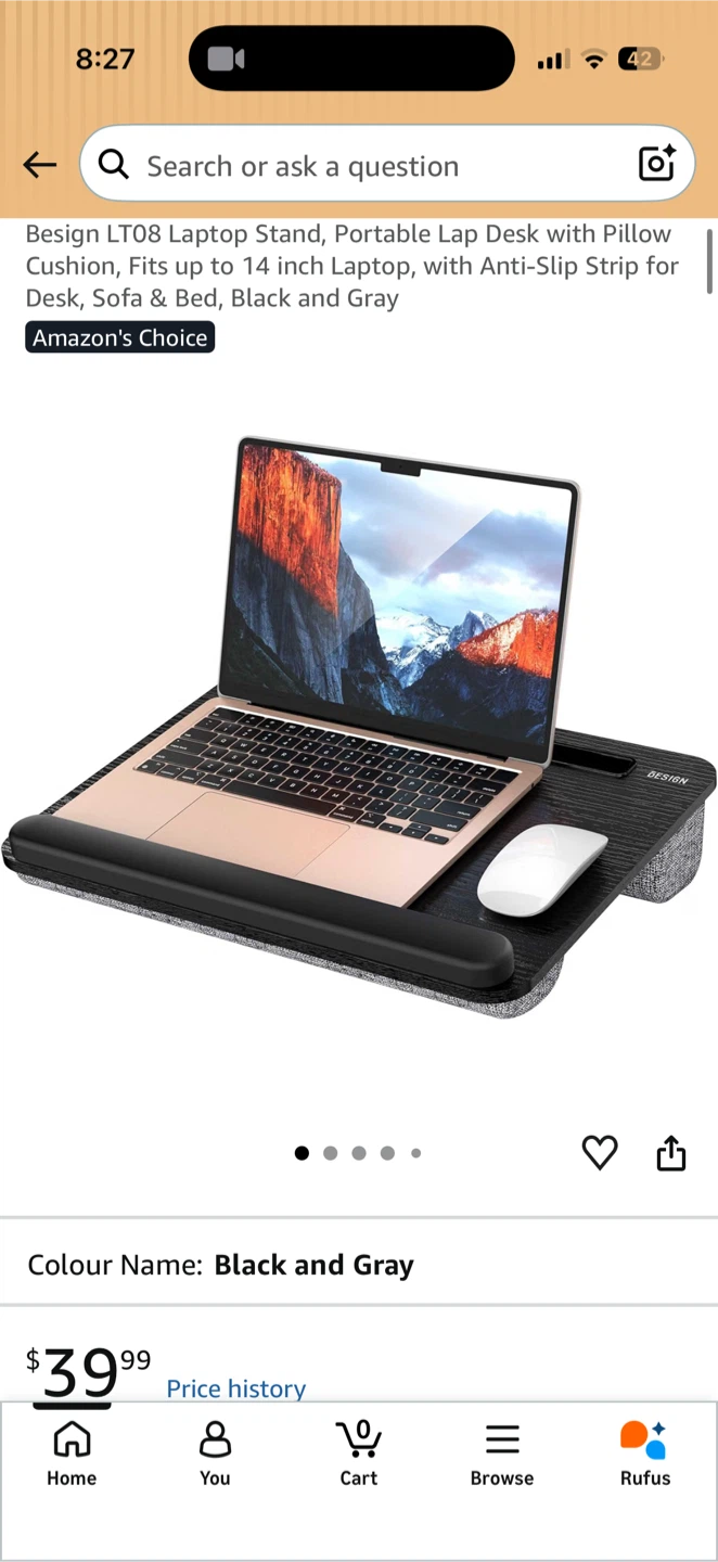 Besign Portable Laptop Lap Desk & Stand