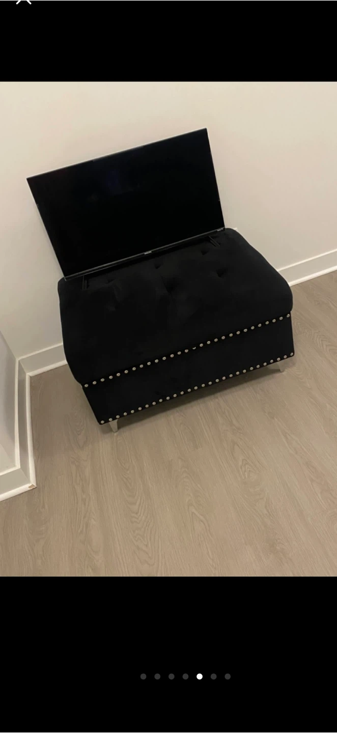 Black Velvet Sectional Sofa with Storage and Cup Holders - photo 3