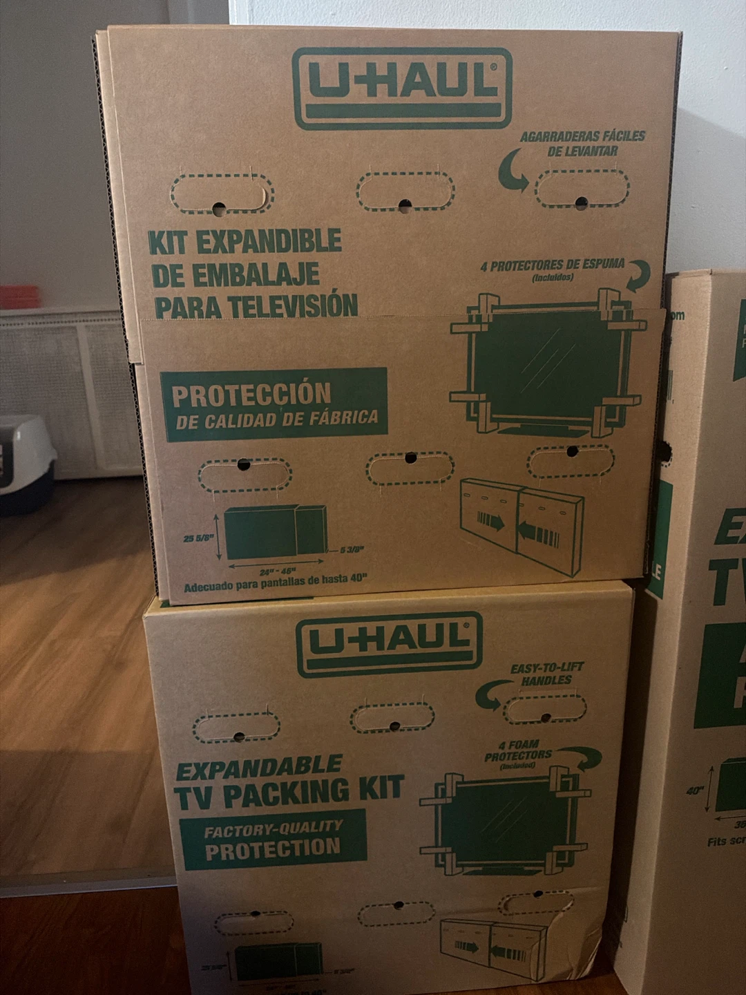 U-Haul Expandable TV Packing Kits (3)