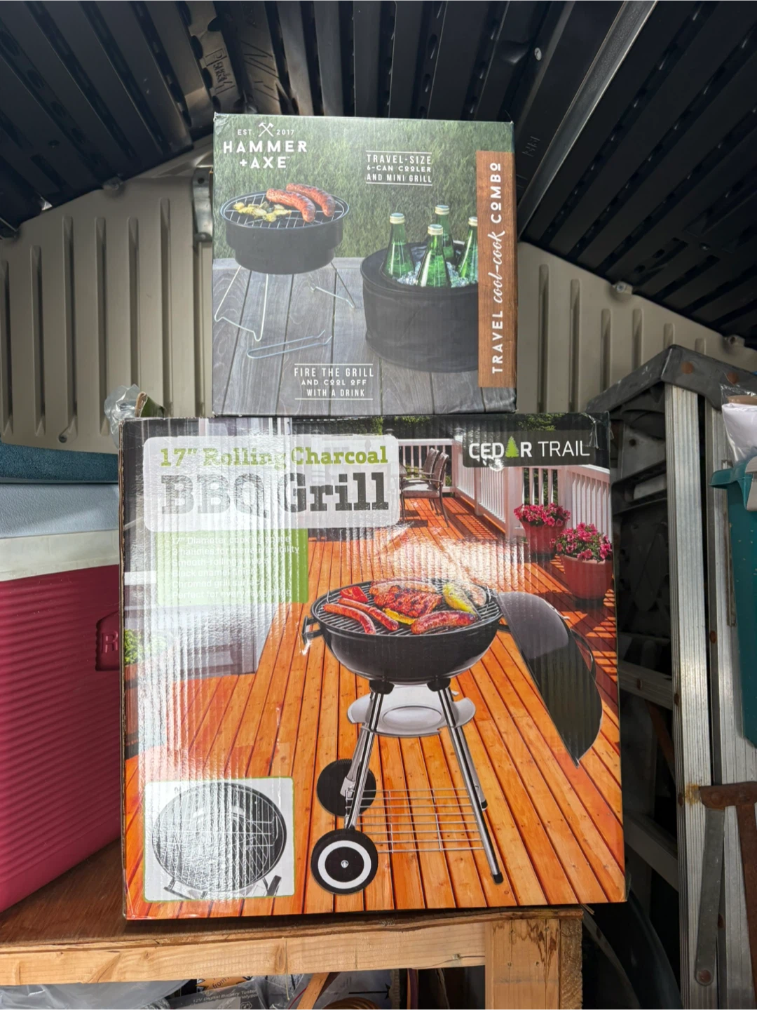 17" Rolling Charcoal BBQ Grill by Cedar Trail - photo 2