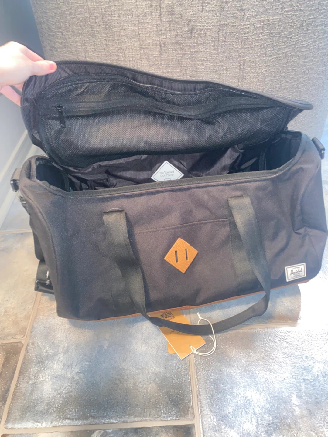 Herschel Black Duffle Bag - photo 3