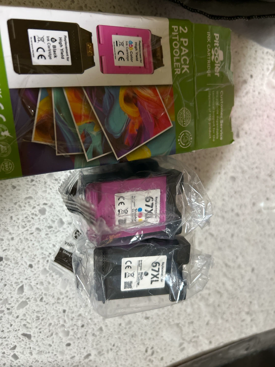 New- 67XL High Yield Black,TRI Color Ink Cartridges (2 Pack) - photo 4