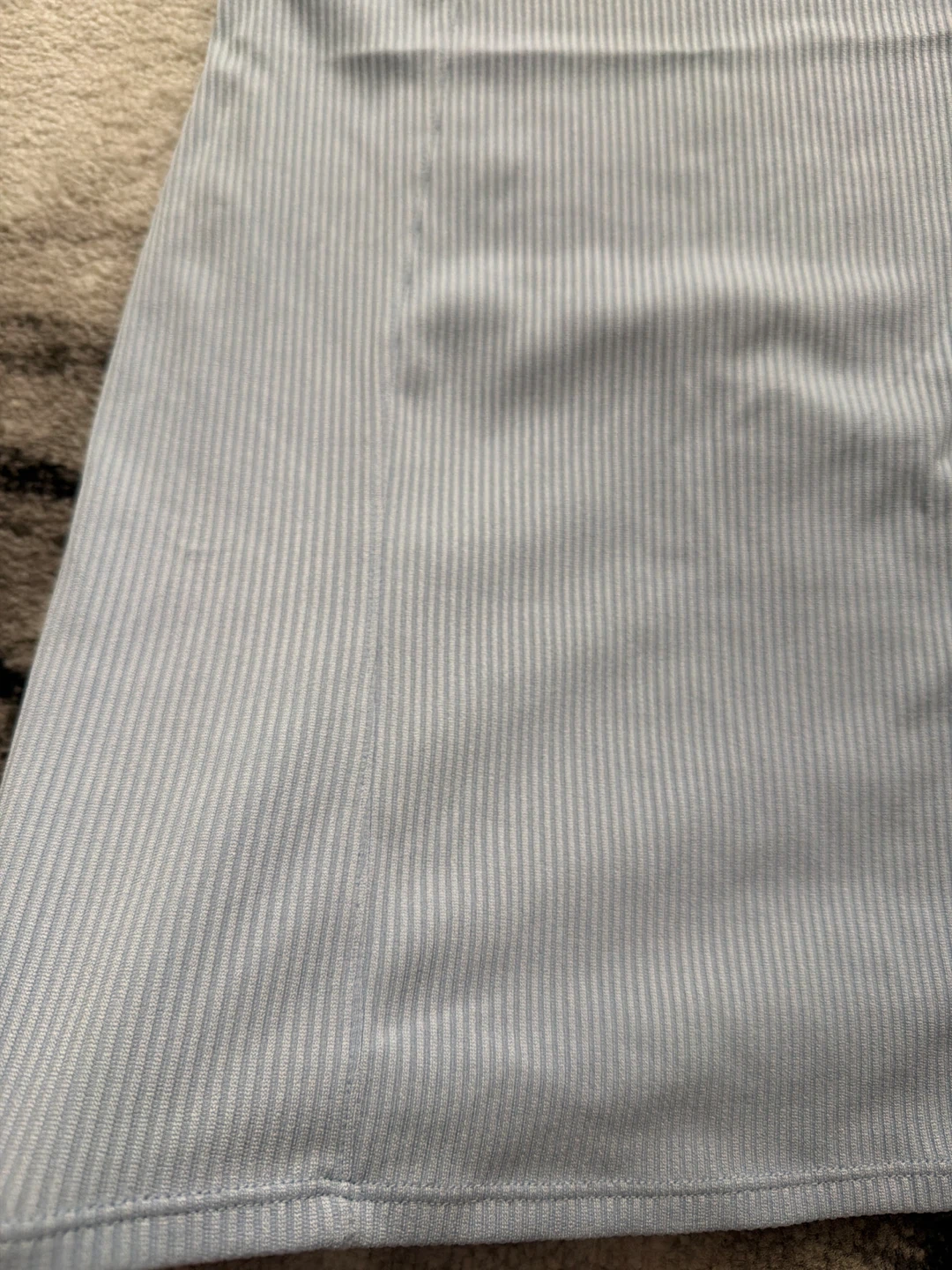 Light Blue Ribbed Slip Dress - photo 2
