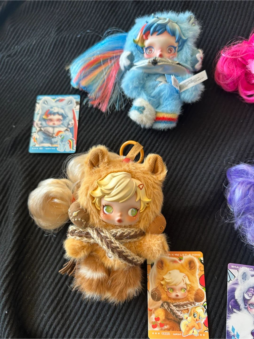 POP MART SkullPanda x My Little Pony Plush Keychain Set - photo 2