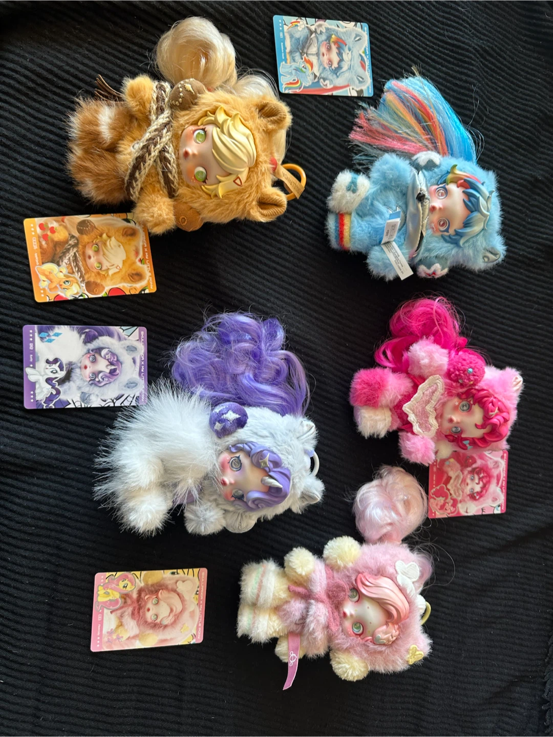 POP MART SkullPanda x My Little Pony Plush Keychain Set - photo 3