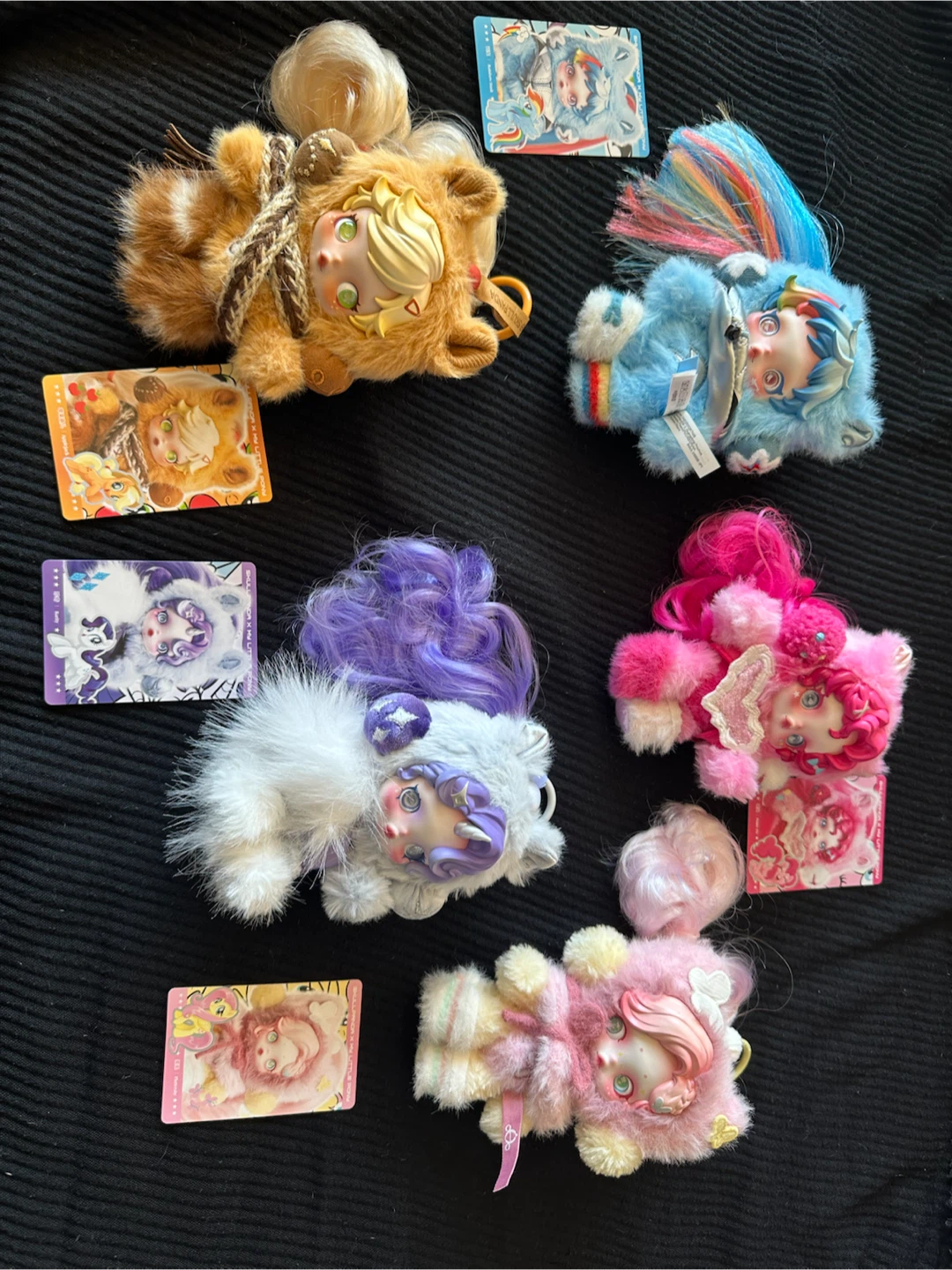 POP MART SkullPanda x My Little Pony Plush Keychain Set - photo 4