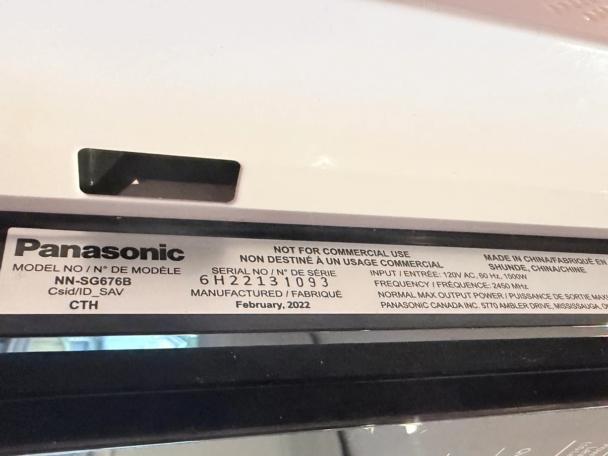 Panasonic Microwave NN-SG676B - photo 3
