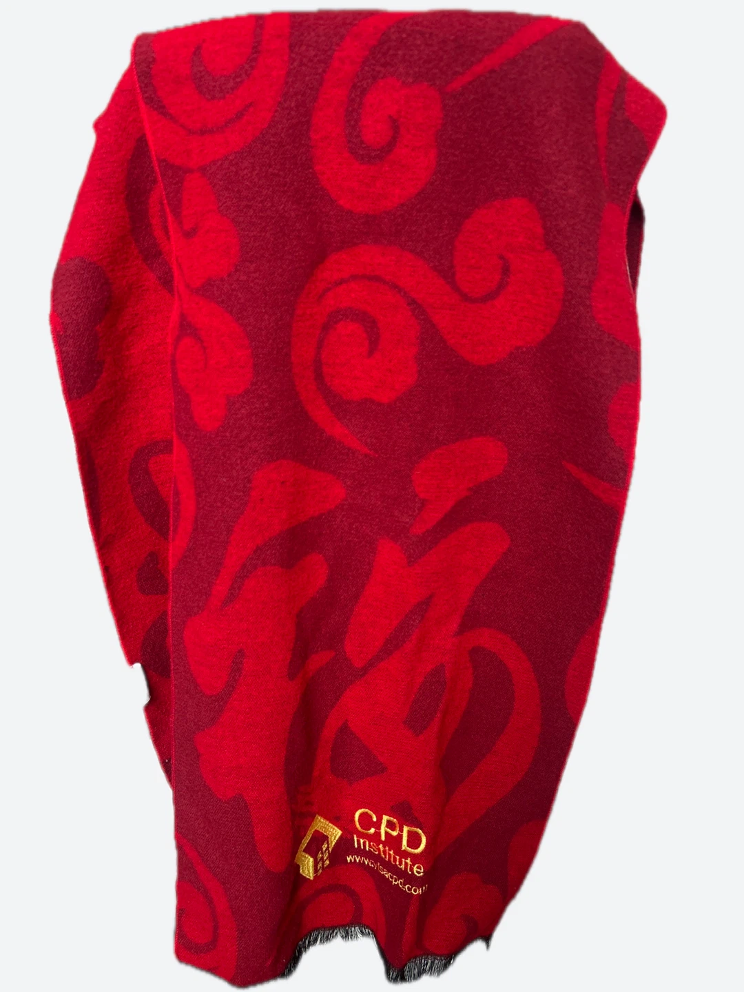 Red CPD Institute Scarf with Pattern