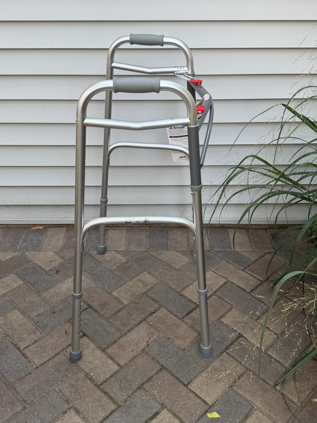 Drive Deluxe Folding Walker, Two Button - photo 2