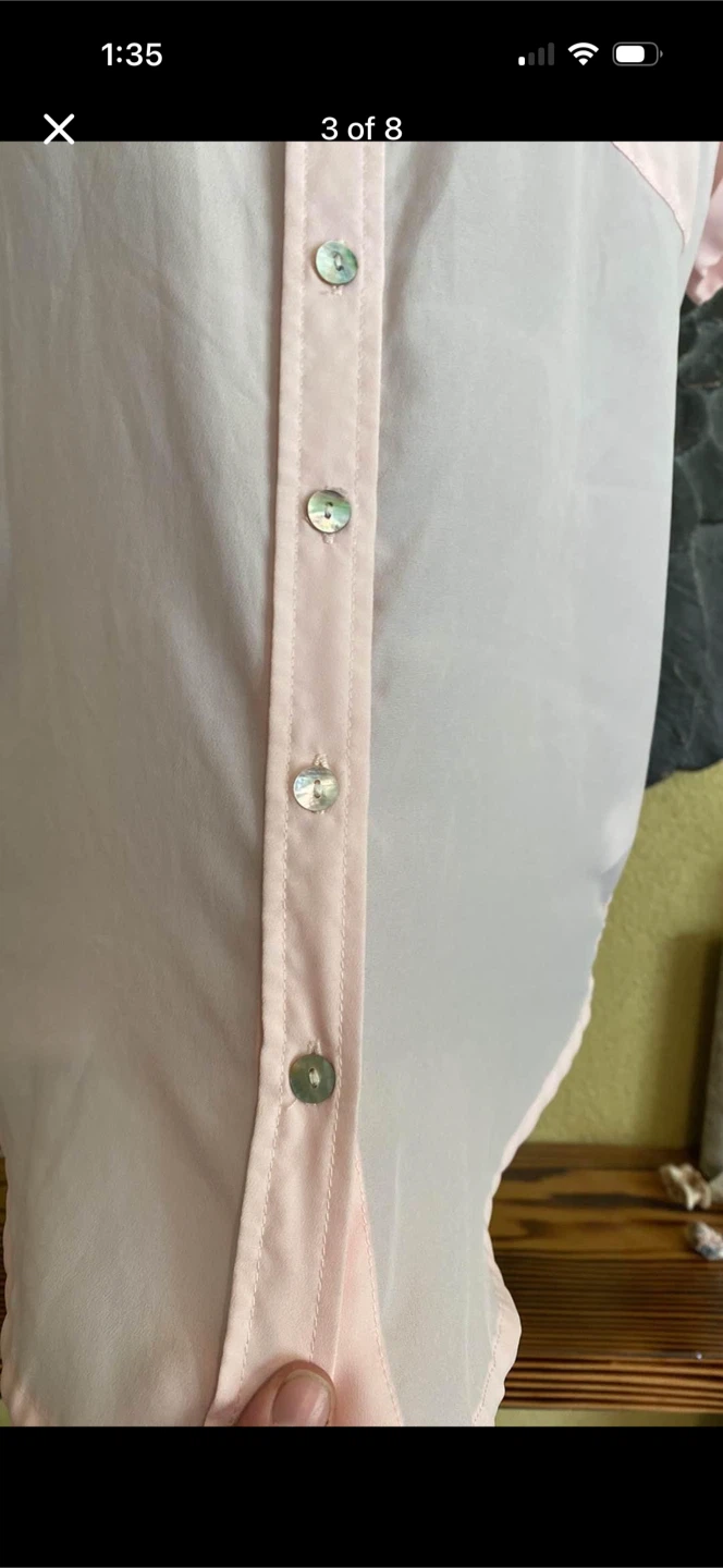 Suzy Shier Button Down Blouse Shirt - photo 3