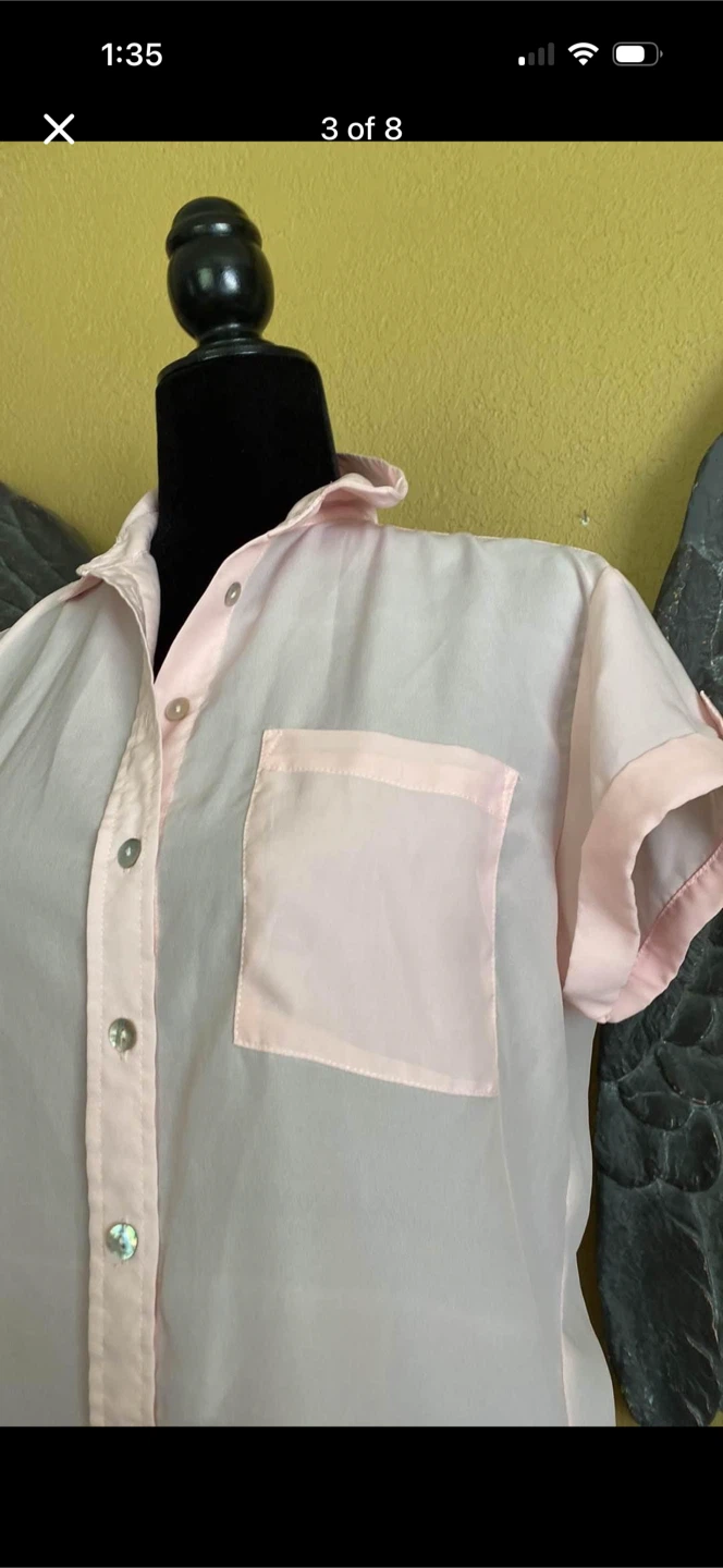 Suzy Shier Button Down Blouse Shirt - photo 4