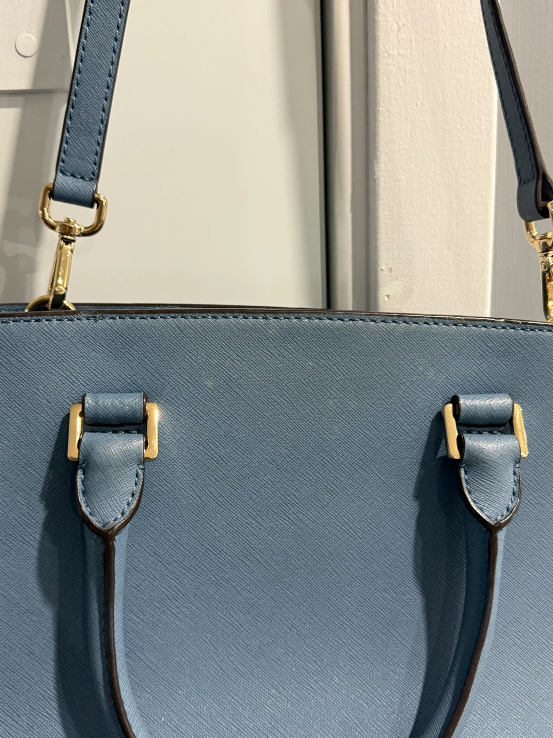 Michael Kors Blue Saffiano Leather Handbag - photo 4