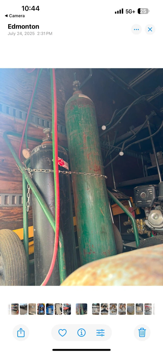 Industrial Welding Gas Tanks and Cart - photo 2