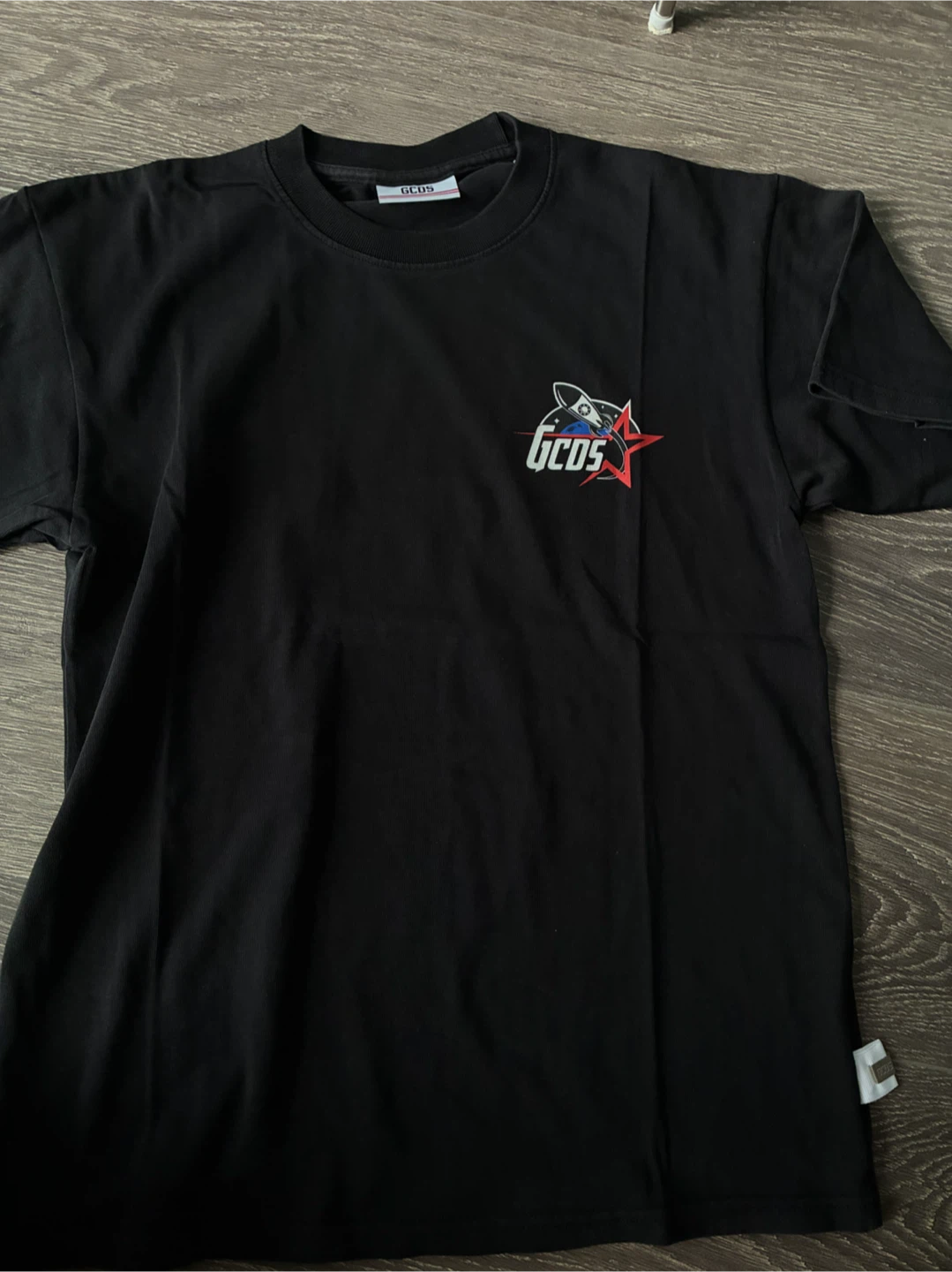 GCDS Black Rocket Graphic T-Shirt