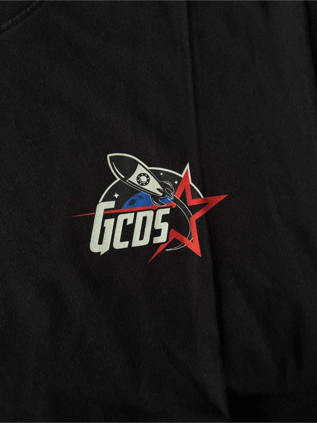 GCDS Black Rocket Graphic T-Shirt - photo 4