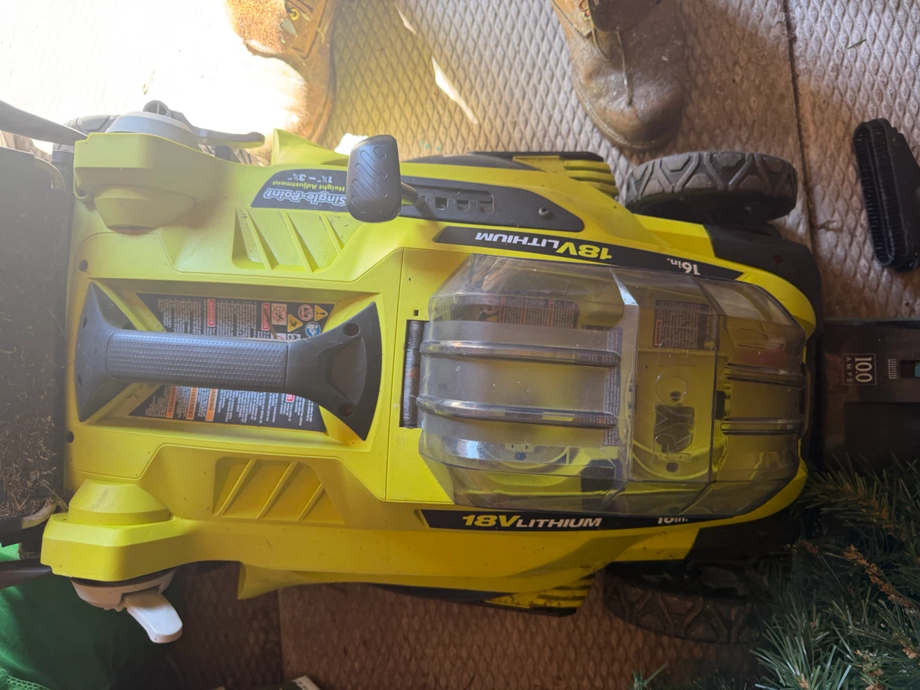 Ryobi 18V Lithium 16-inch Electric Lawn Mower - photo 2