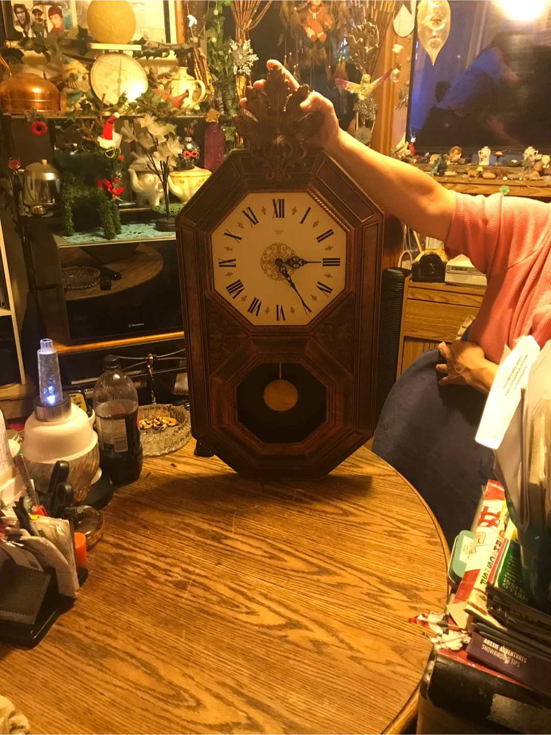 Antique cooper ware clock