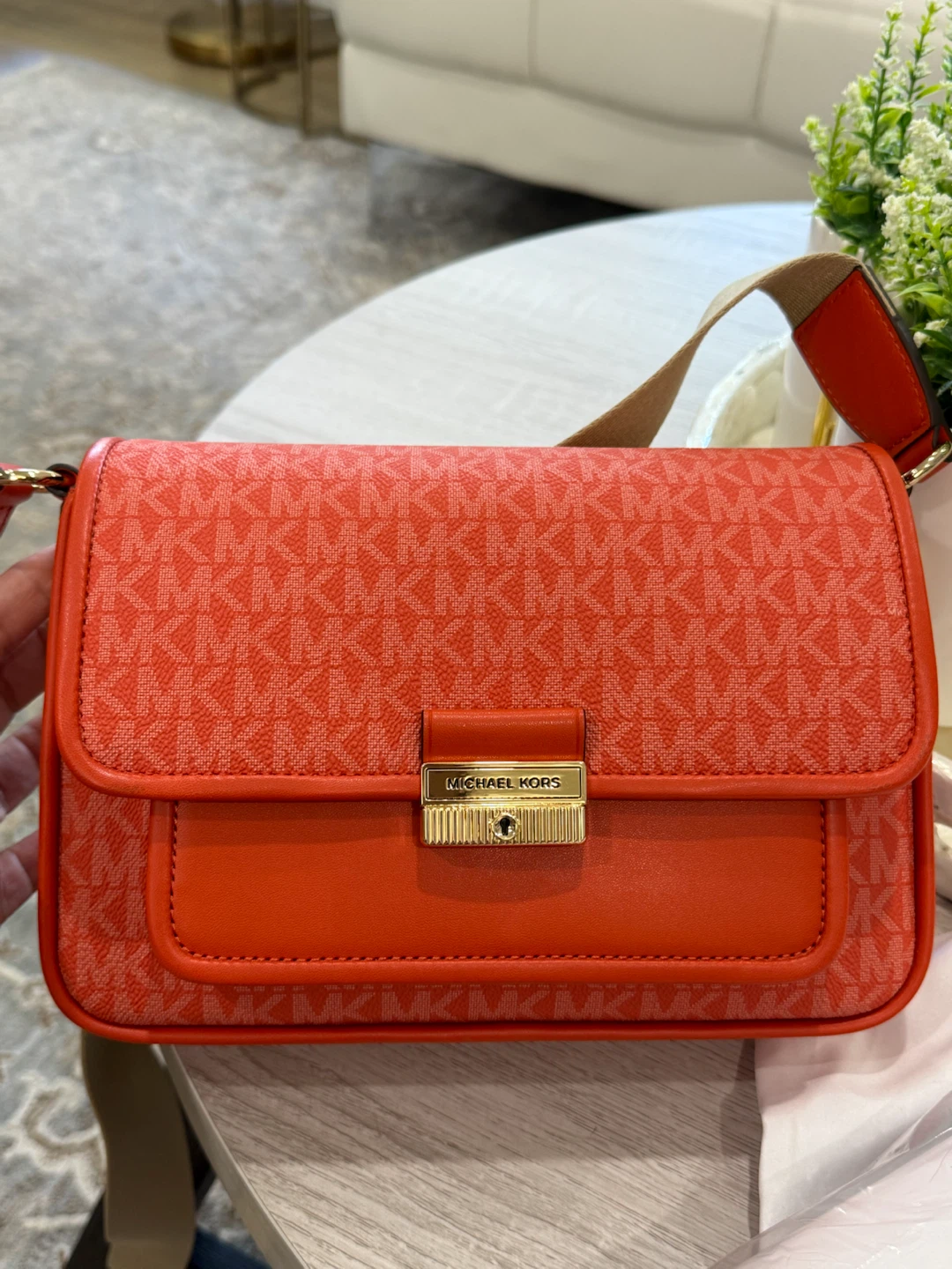 Michael Kors Orange Signature Crossbody Bag