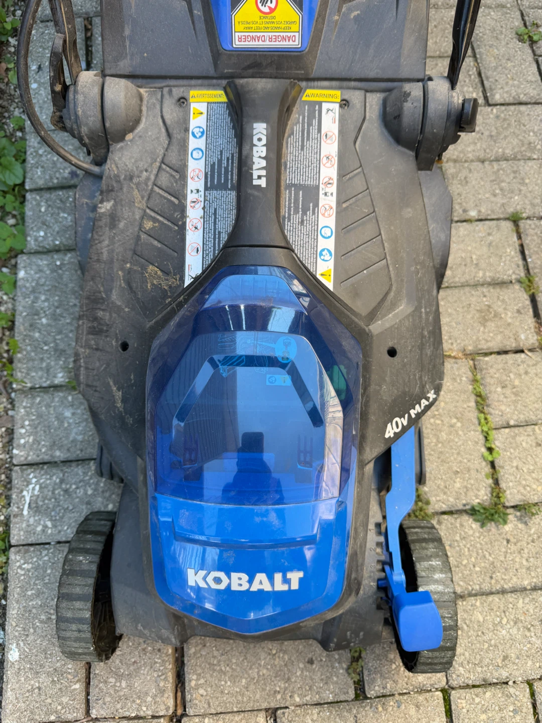 Kobalt 40V MAX Lawn Mower with Battery and Charger