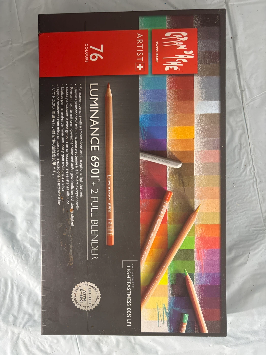 Caran d'Ache Luminance 6901 76 Colors Colored Pencils Set