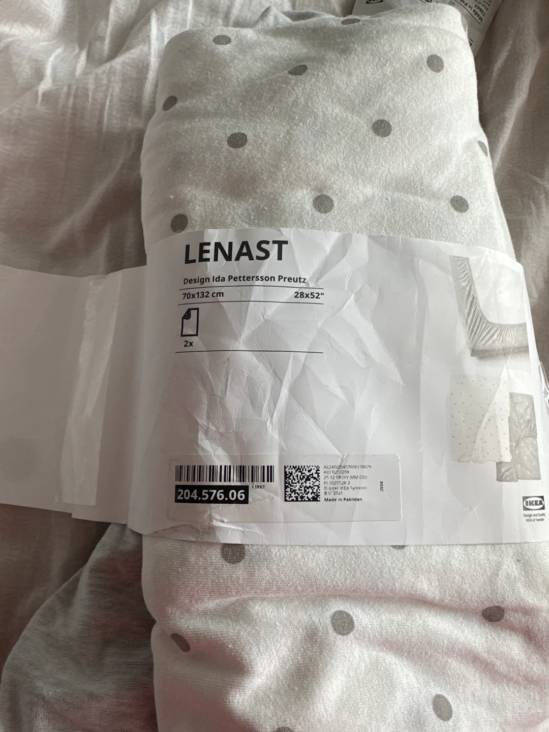 IKEA LENAST Pillowcase 70x132 cm